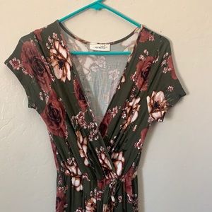 Short sleeve maxi dress